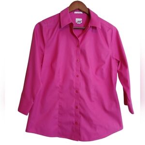 Chicos No Iron Blouse Size Small Chicos Size 0 Pink